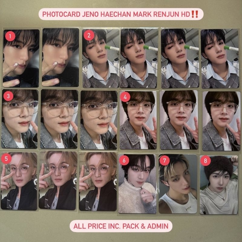PC JENO HAECHAN MARK RENJUN kms kutek kuku spidol wink dreamini dreamscape kacamata ld tds3 potter y