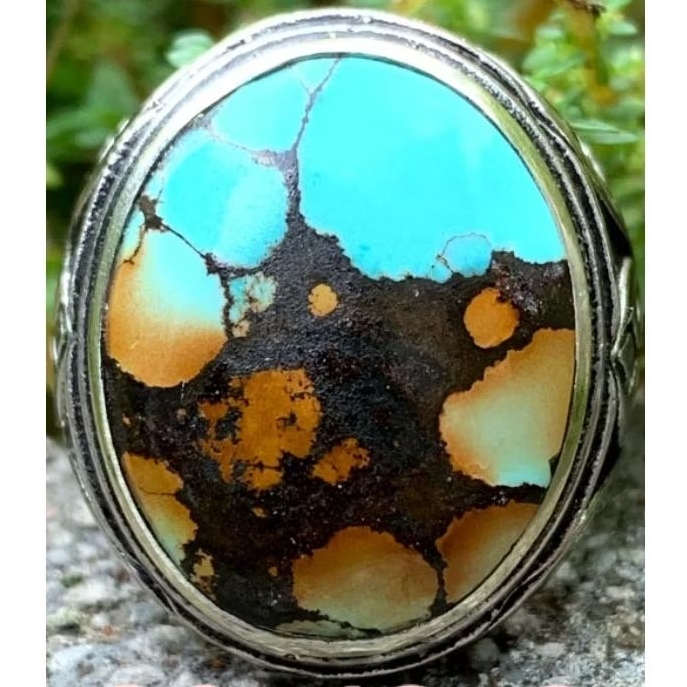 Natural Pirus Hubei Dwi Warna Serat Hitam Pekat Dimensi 20×16×6 mm