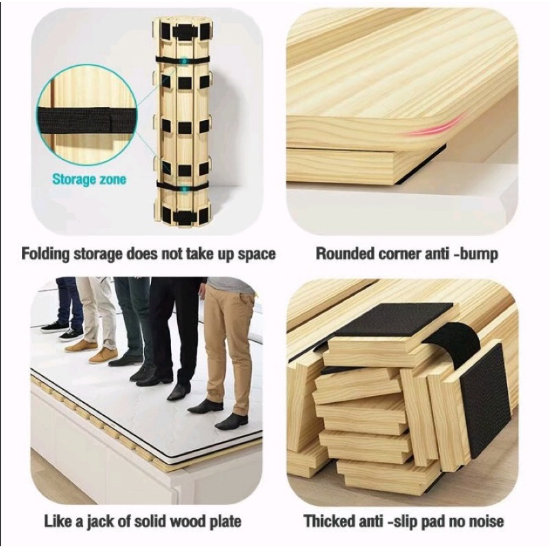 Dipan Roll Dipan Palet Alas Tempat Tidur Kayu Kuat Kokoh Tebal Kayu Lesehan Minimalis Furniture Este