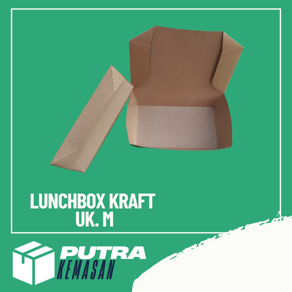 Paper Lunch Box Size M - Box Makan Kertas ukuran M