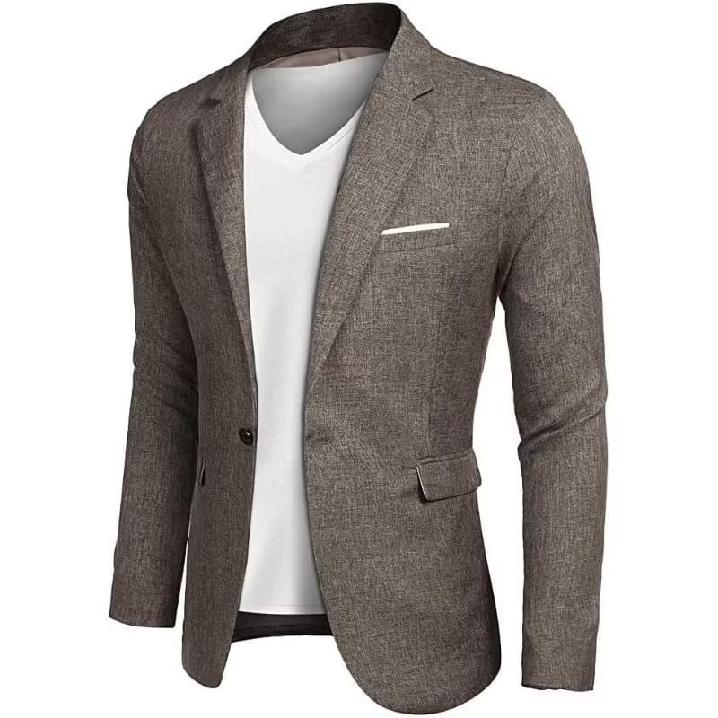 Jas wol Pria Slim Fit Jas Wol Tailor Fit Outerwear Pria Wol