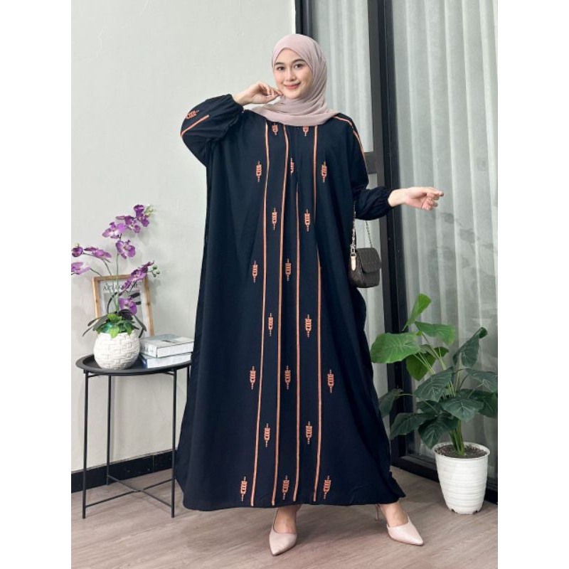 Kaftan Terbaru Import Gamis Kaftan Rayon Jumbo Premium Nyaman Simple Elegan Dan Mewah