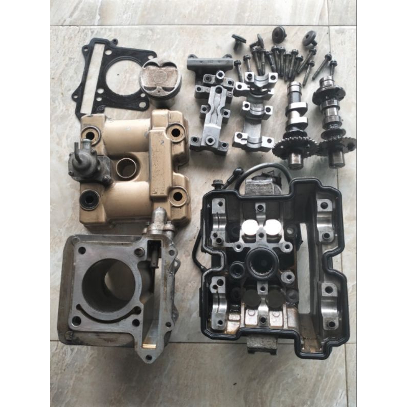 blok head full set suzuki satria fu karbu tahun 2005-2015