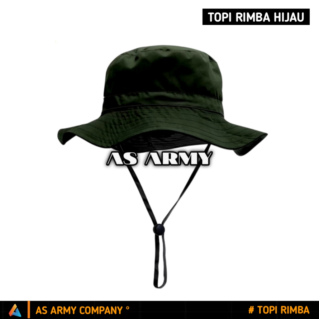 Topi Rimba Tali Hijau Army Topi Gunung Topi Rimba Outdoor