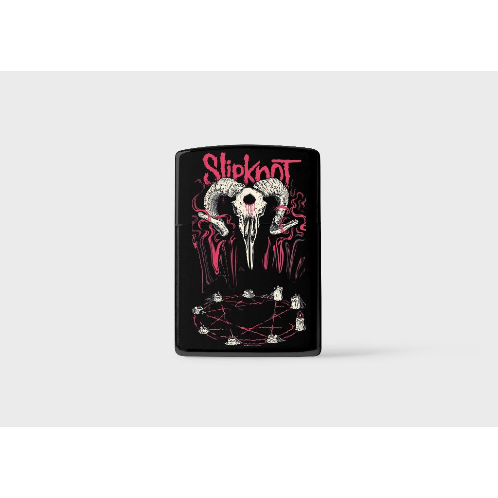 POCKET LIGHTER SLIPKNOTT STVKSION / KOREK API  / KOREK  POLOS CUSTOM / KOREK API TITANIUM STAINLESS 