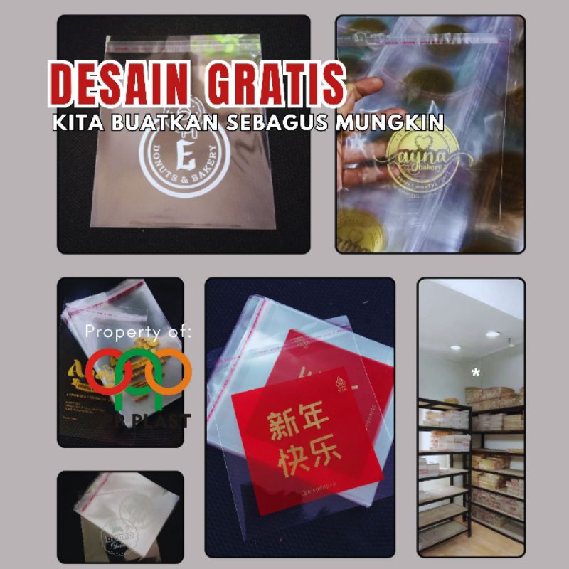 

RB Plastik OPP 14x18 Sablon 1000 Pcs Tebal 30 Micron