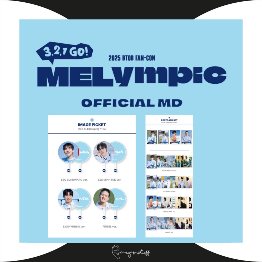 BTOB FANCON 3 2 1 GO MELYMPIC ONLINE OFFICIAL MERCHANDISE / MERCH /MD