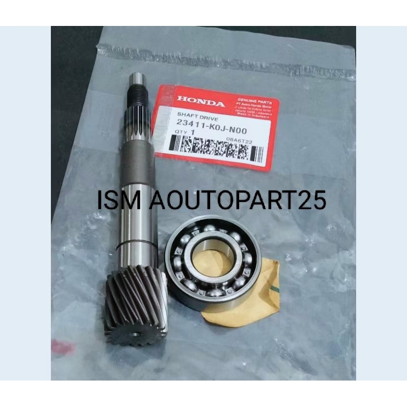 As pully plus Bearing Rasio 6204 koj Honda Genio, Delux,Beat street Ori