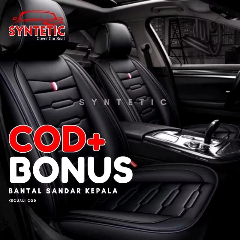 Sarung Jok Mobil Toyota Rush 2007-2020 Full Set Bonus Bantal Leher