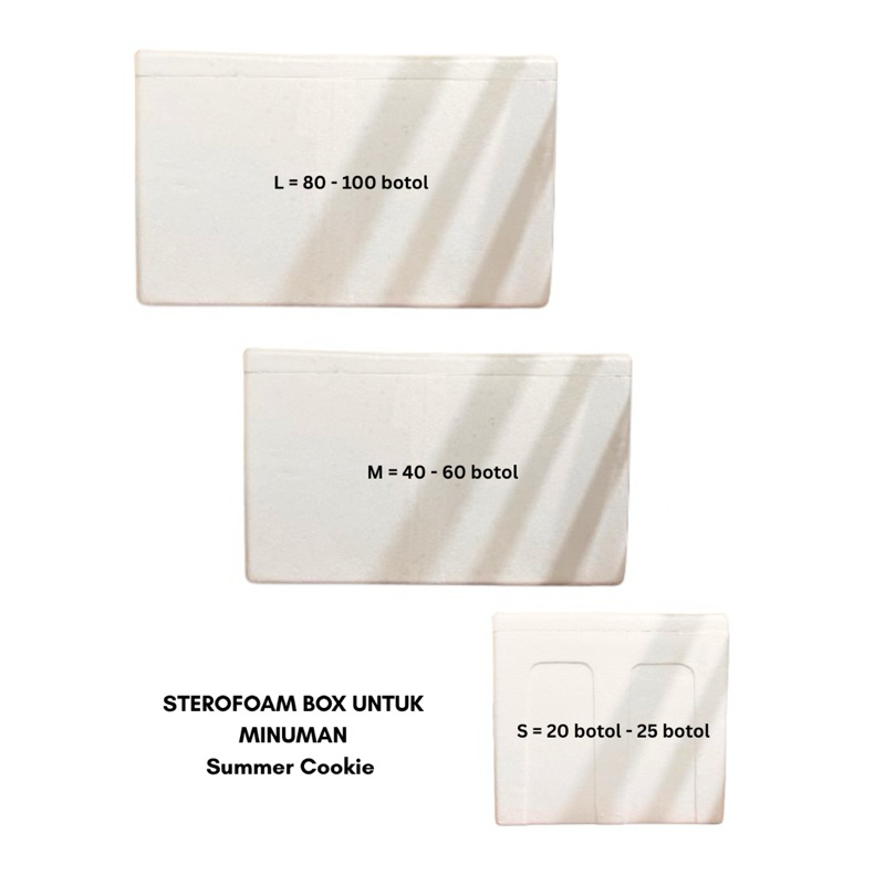 Summer Cookie - Sterofoam Box dan Es