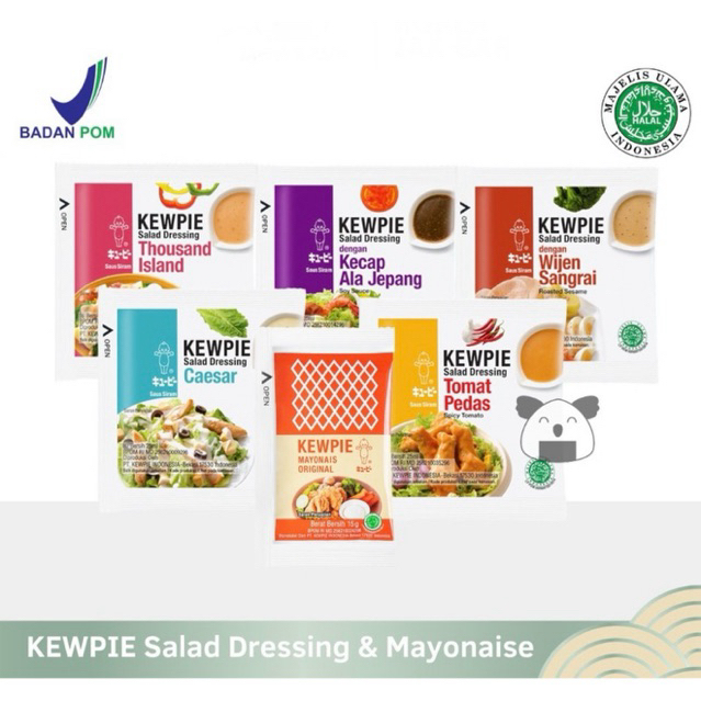 

KEWPIE Salad Dressing & Mayonaise 25 ML (Sachet)