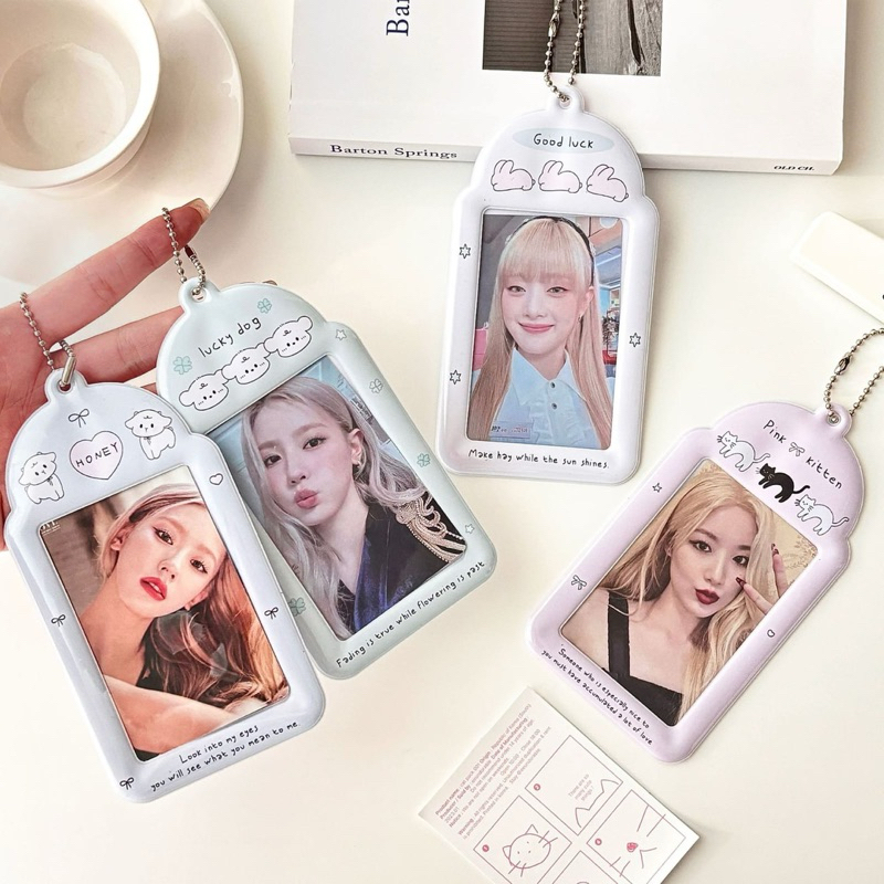 

card sleeve Name Tag Lanyard Holder PVC Kawaii