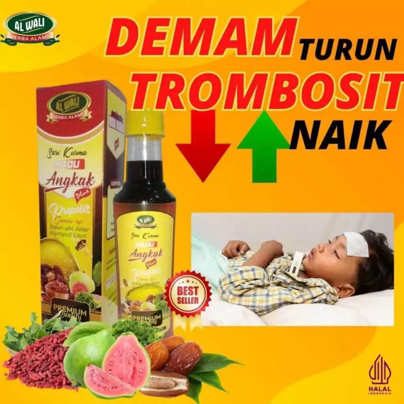 

Sari Kurma Madu Angkak Plus Jambu Biji Al Wali 470g Mingkatkan Trombosit