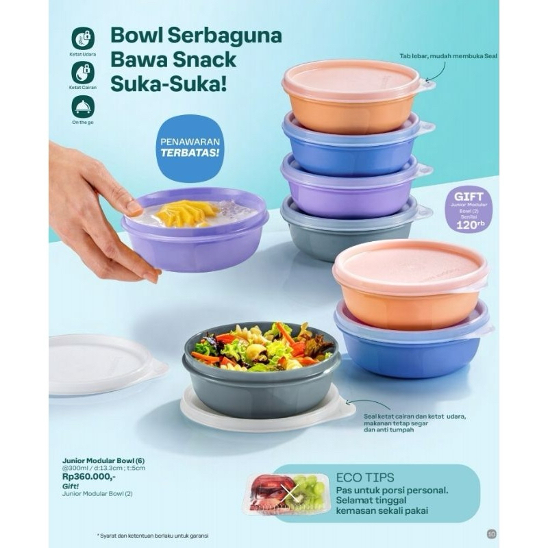 Junior Modular Bowl Tupperware
