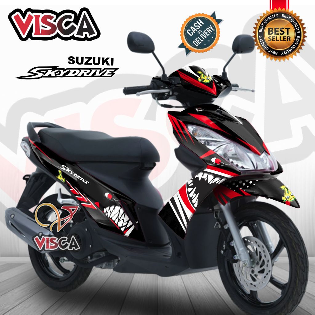 Decal Skydrive 125 Full Body Stiker Skydrive 125 Full Body Striping Skydrive 125 SHARK