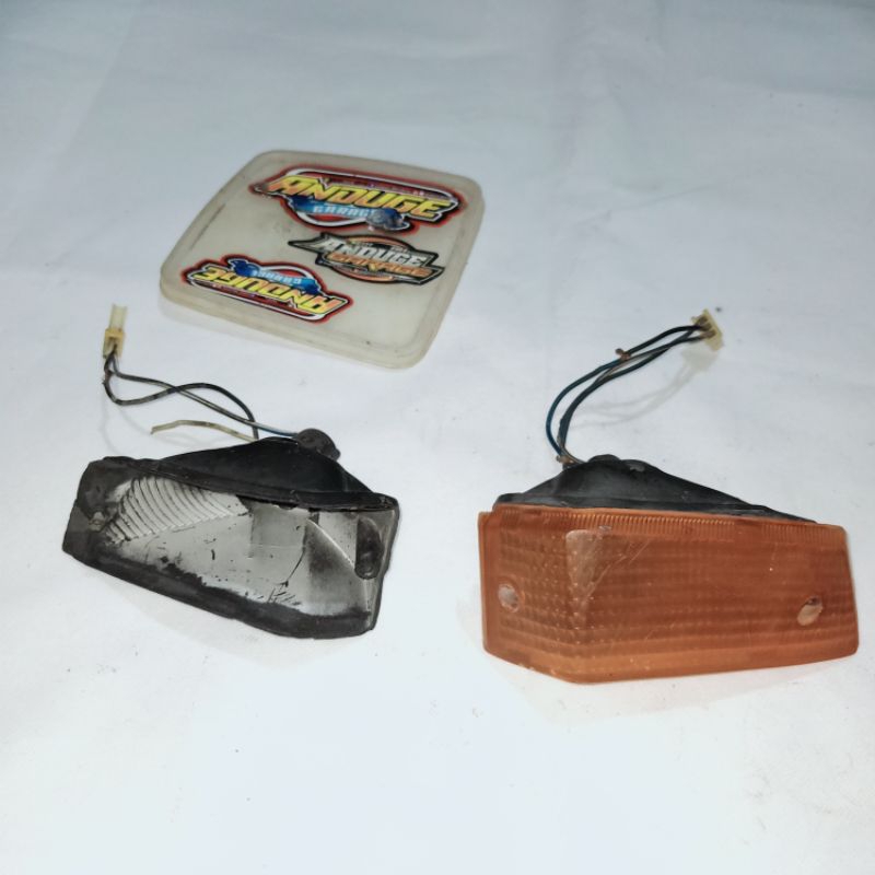 mika kaca reflektor sein sen reting riting depan Hatsuda adly matic 2 tak 50cc 100cc Made in jepang 