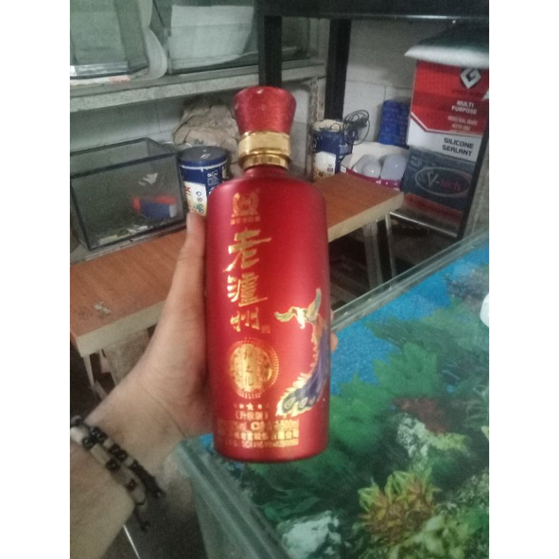 Botol pajangan botol rekondisi antik