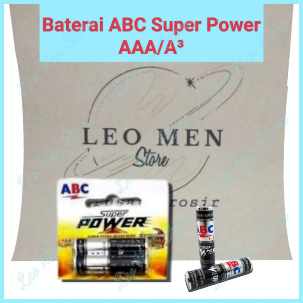 Baterai ABC Super Power A3~Baterai ABC A3~Baterai ABC SUPER POWER AAA~ABC SUPER POWER A3~1,5V