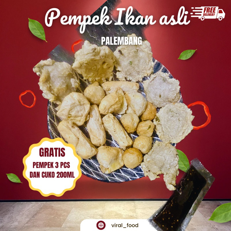 

TERMURAH - Pempek Ikan Asli Palembang viral 20 PCS FREE 3 PCS PEMPEK PALEMBANG ASLI MURNI
