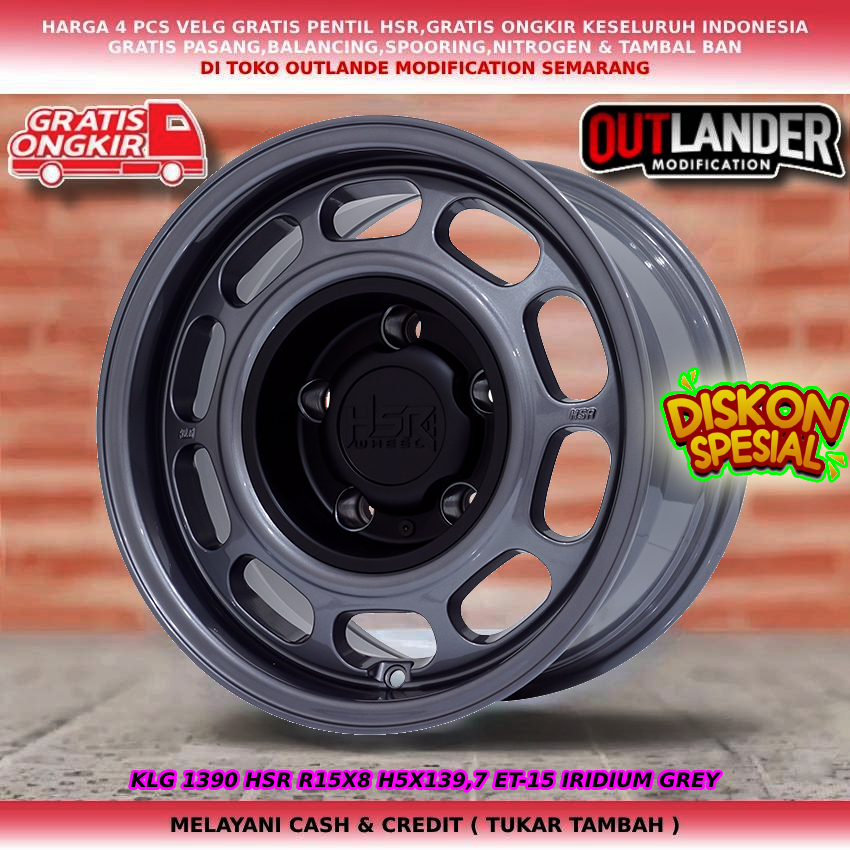 VELG OFFROAD MODEL KALENG R15 UNTUK MOBIL JIMNY KATANA FERROZA ESCUDO VITARA TAFT DLL