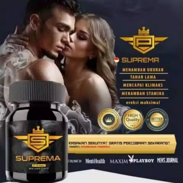 SUPREMA ASLI KAPSUL 100% ORIGINAL BPOM STAMINA PRIA SUPERMA SUPREMASI 0BAT PEMBESAR PENIS HALAL MUI 