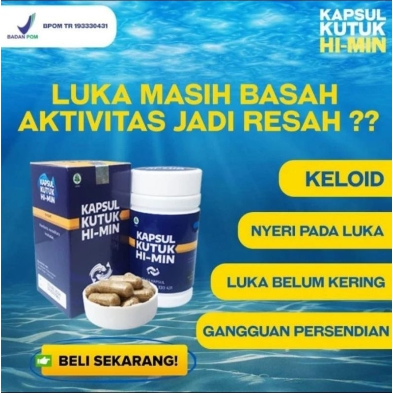 kapsul kutuk Hi-min isi 60 kapsul Ikan Gabus Original