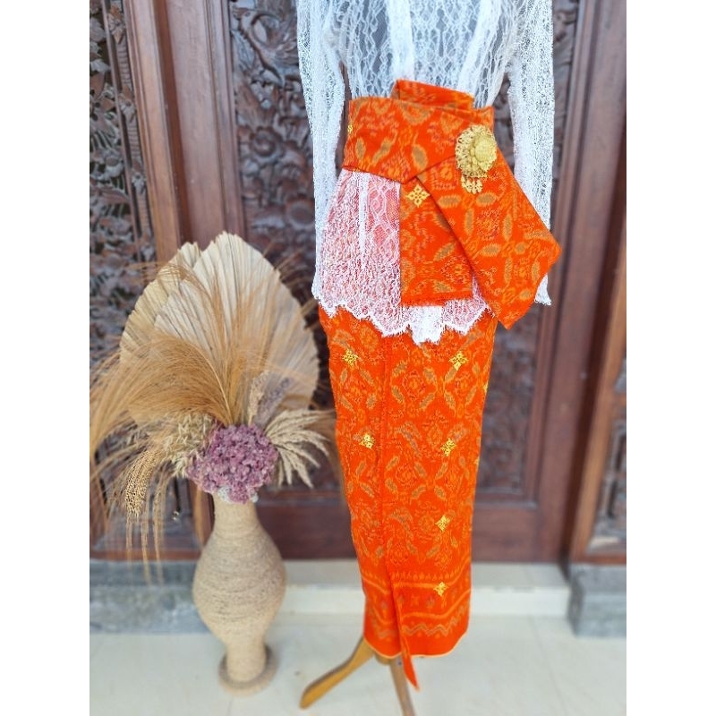 ONE SET KAMEN ENDEK TENUN SEMI SUTRA MASTULI