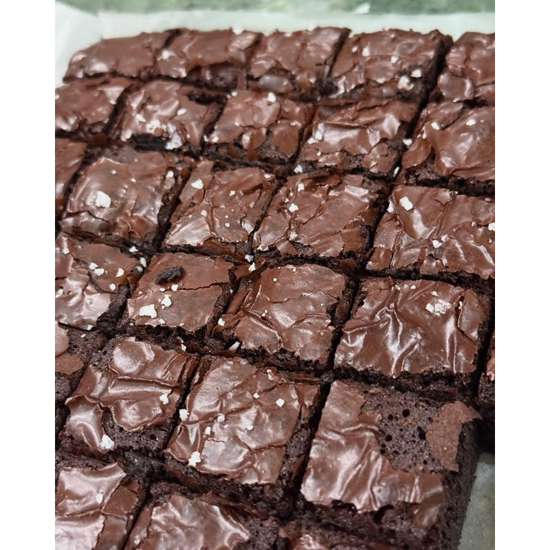 

brownies fudgy isengjualkue bronis coklat