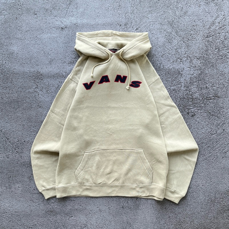 Vintage Hoodie Vans 90’s Cream Tone