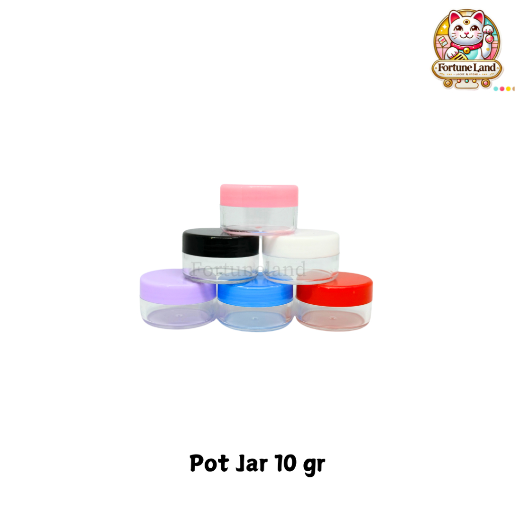 Pot Cream 10 gram Bulat - Pot Jar 10 gr READY STOCK - Share in Jar
