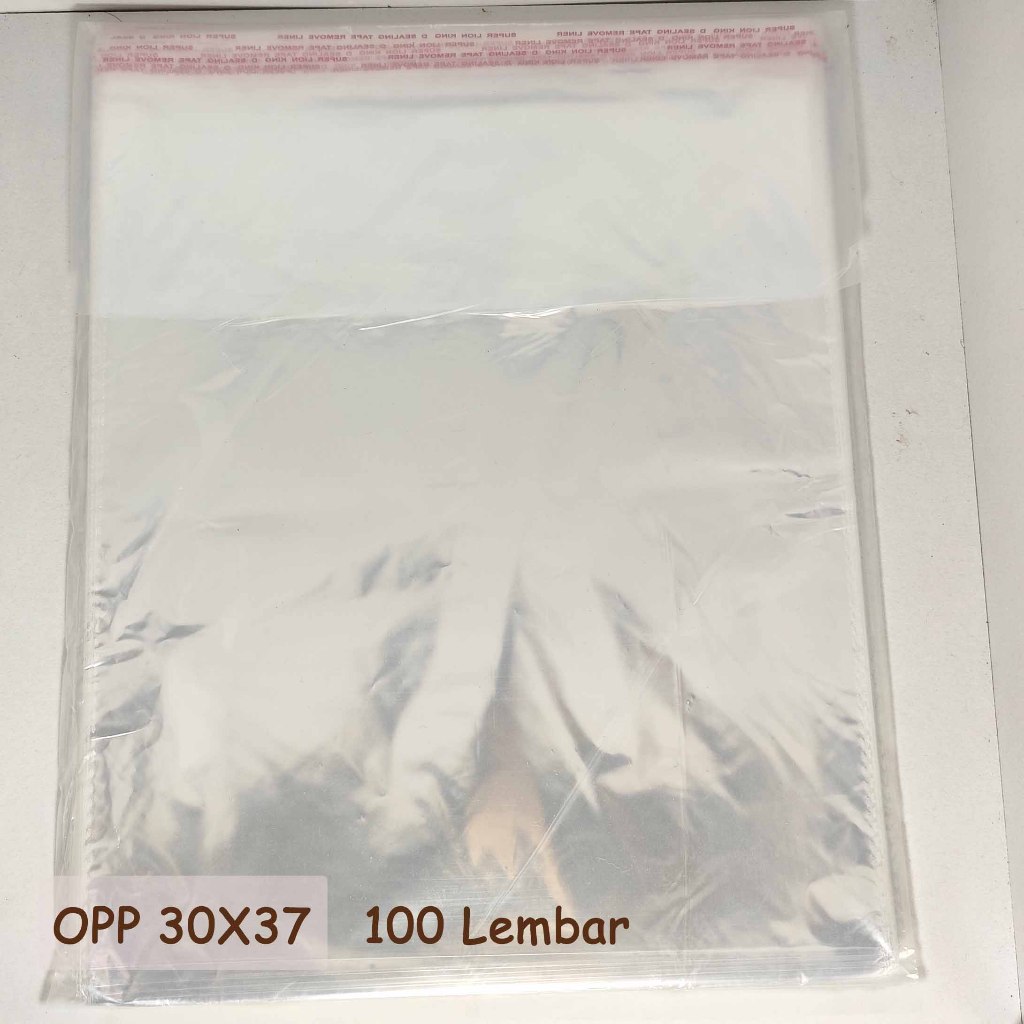Plastik Kemasan Baju 1 pack 100 lembar / Plastik OPP Bening / Plastik Aksesoris / Plastik Souvenir U