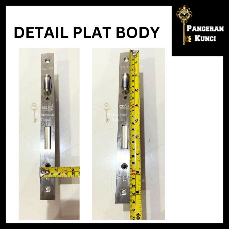 Uddjaya_ Pull Gagang Pegangan Handle Pintu Kaca Bulat Stainless Alumunium Kayu Full Set Dekson 60 Cm