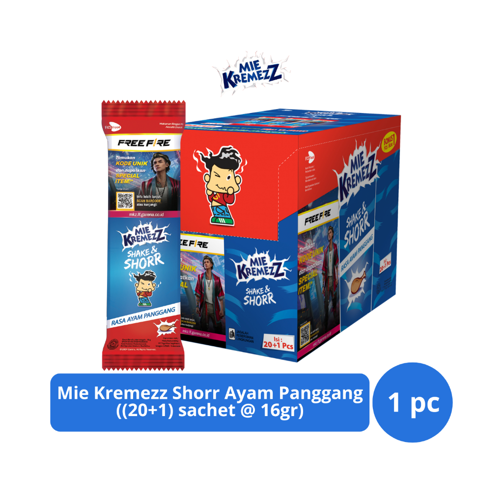 

Mie Kremezz Shorr Ayam Panggang (20+1)s @ 16gr
