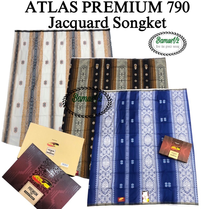 SARUNG ATLAS PREMIUM 790 JAQUARD SONGKET