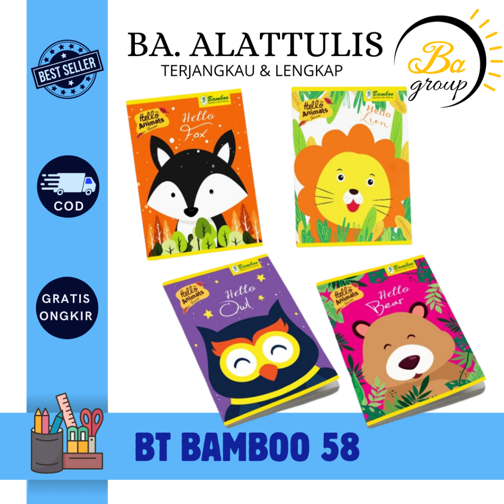 

Bamboo Buku Tulis Kwarto 58 - BA.ALATTULIS