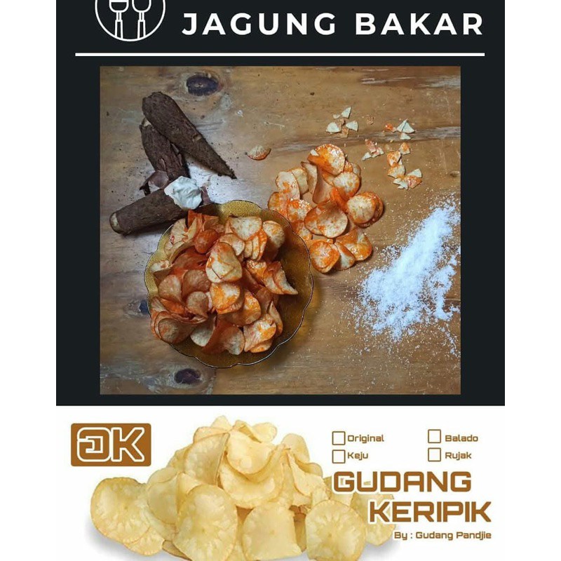 

Keripik Singkong Rasa Jagung Bakar 250 gram