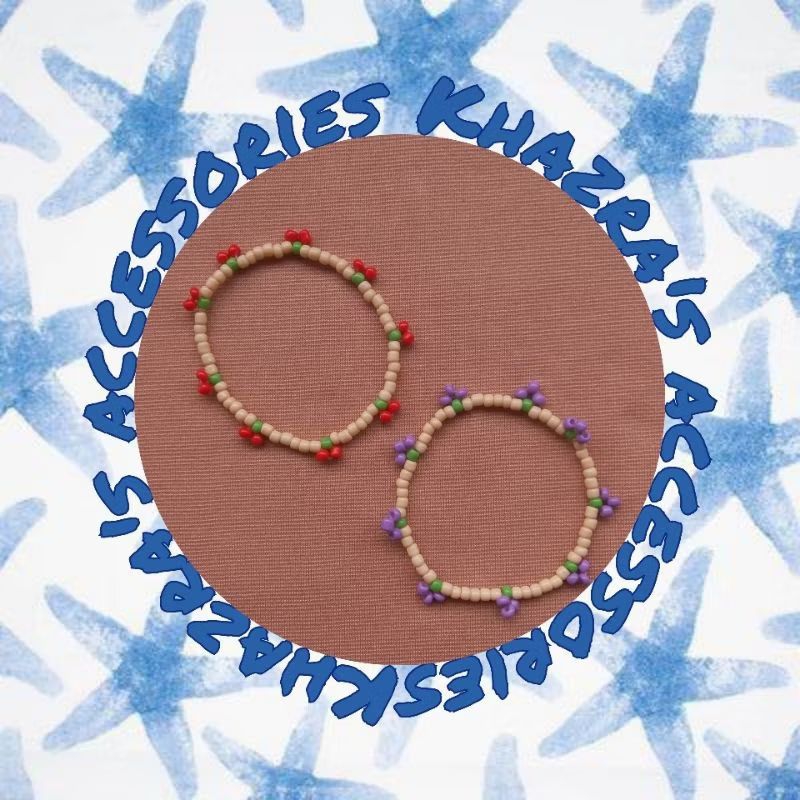Cherry bracelet || Grapes bracelet || beads bracelet