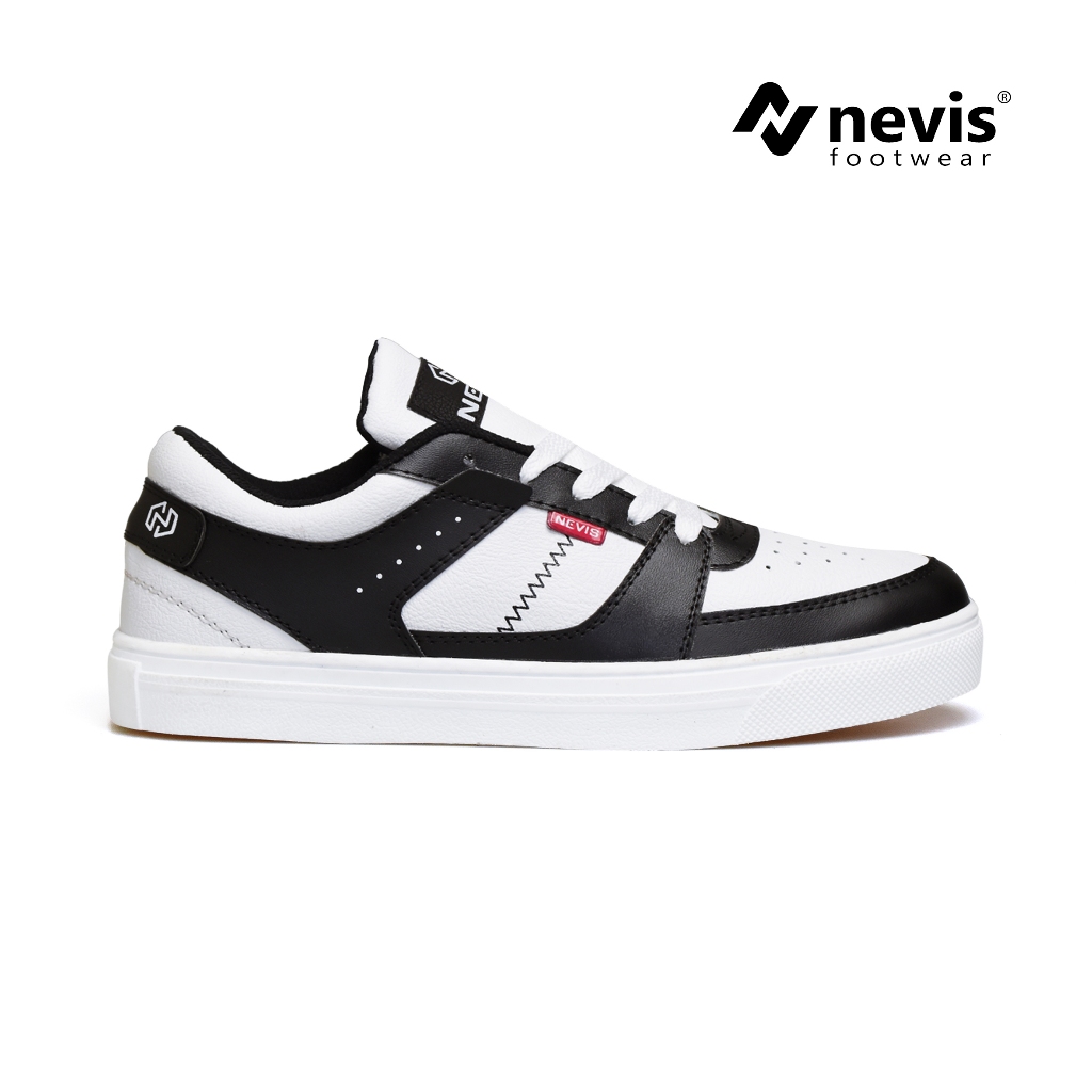 NEVIS Sepatu Sneakers Casual Pria Wanita Aero Putih Hitam