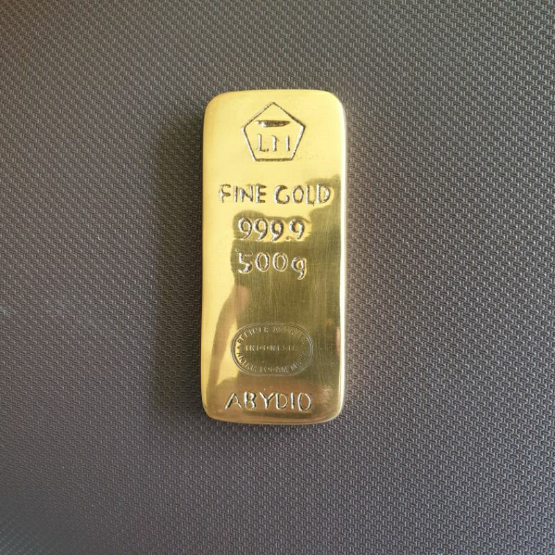 Replika Emas Antam 500 gr Miniatur Fine Gold 999.9 Bahan Kuningan