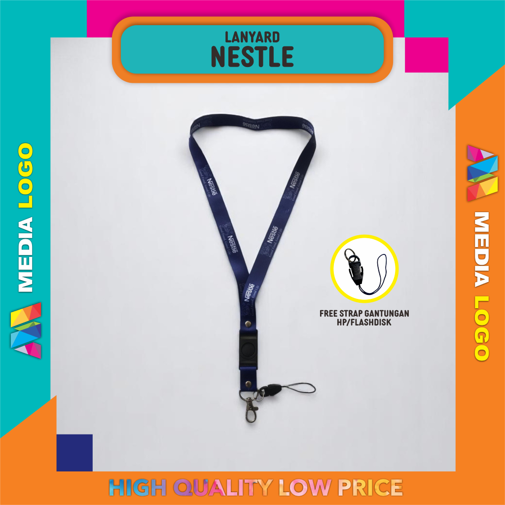 

NESTLE Lanyard / Tali Gantungan ID Card Free Strap Gantungan HP/Flashdisk/Kunci