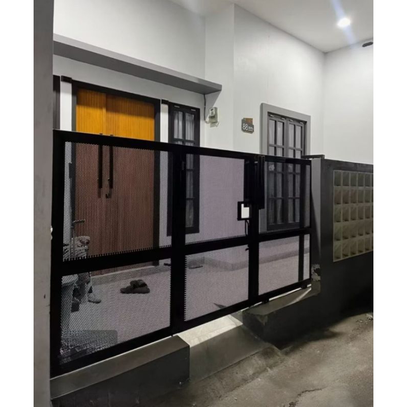 PAGAR BESI MINIMALIS PLAT JARING / PLAT PERFORATED / PLAT EXPANDED [650/m²]
