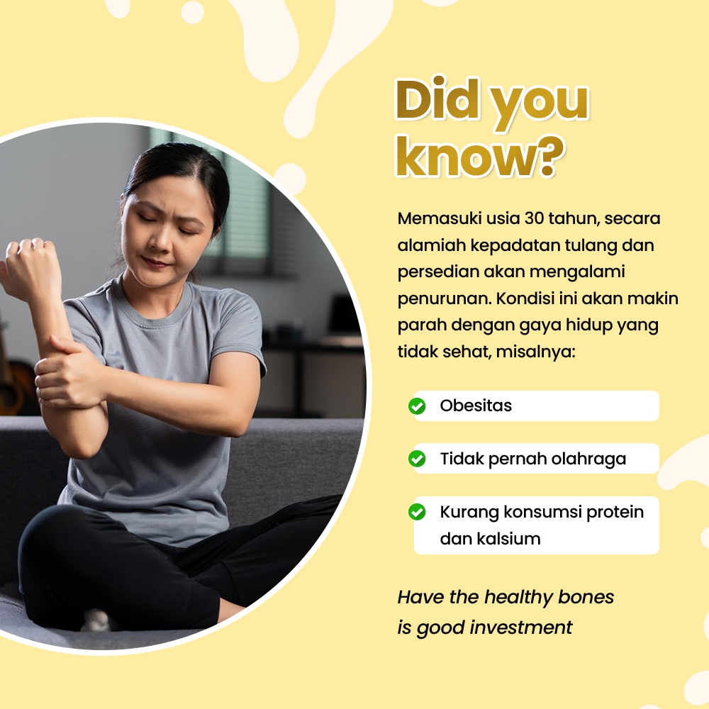 

PAKET 2 BOX OVISURE GOLD – Susu Bubuk 100% Asli, Diformulasikan Khusus untuk Menjaga Kesehatan Tulang Secara Alami