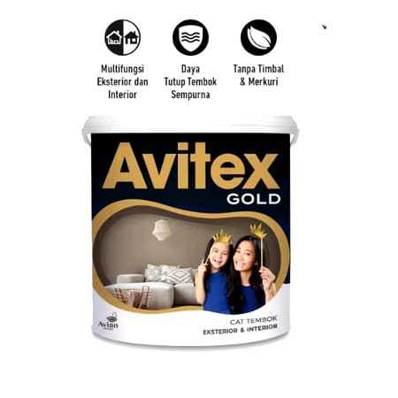 CAT TEMBOK Terbaik AVITEX GOLD untuk INTERIOR dan EXTERIOR 25 KG AVIAN BRAND