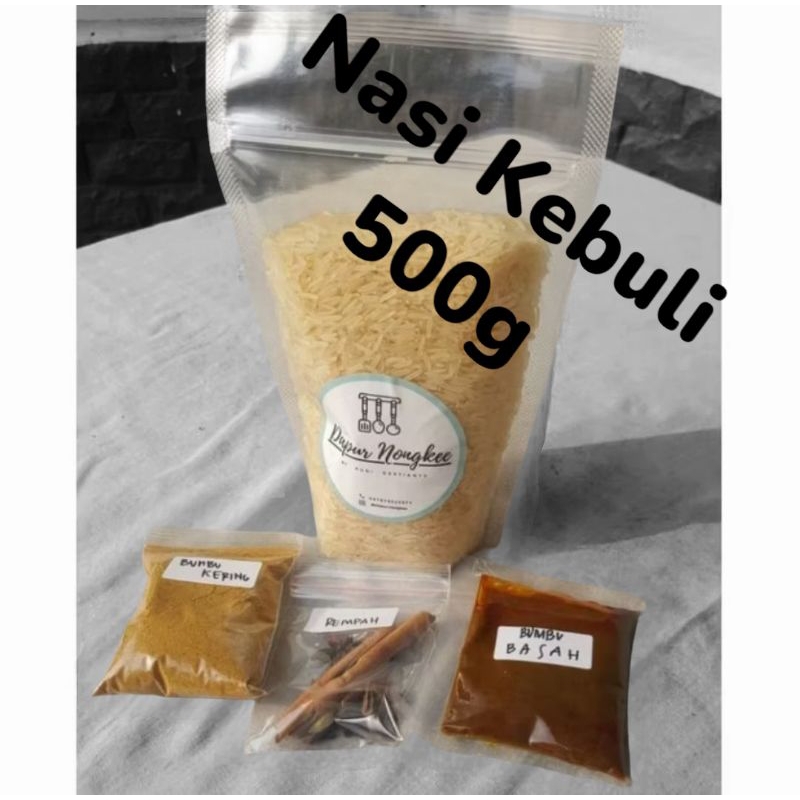 

Nasi Kebuli Beras Basmati 500g/Nasi Kebuli Beras Basmati lengkap Dg Bumbu Nasi Kebuli
