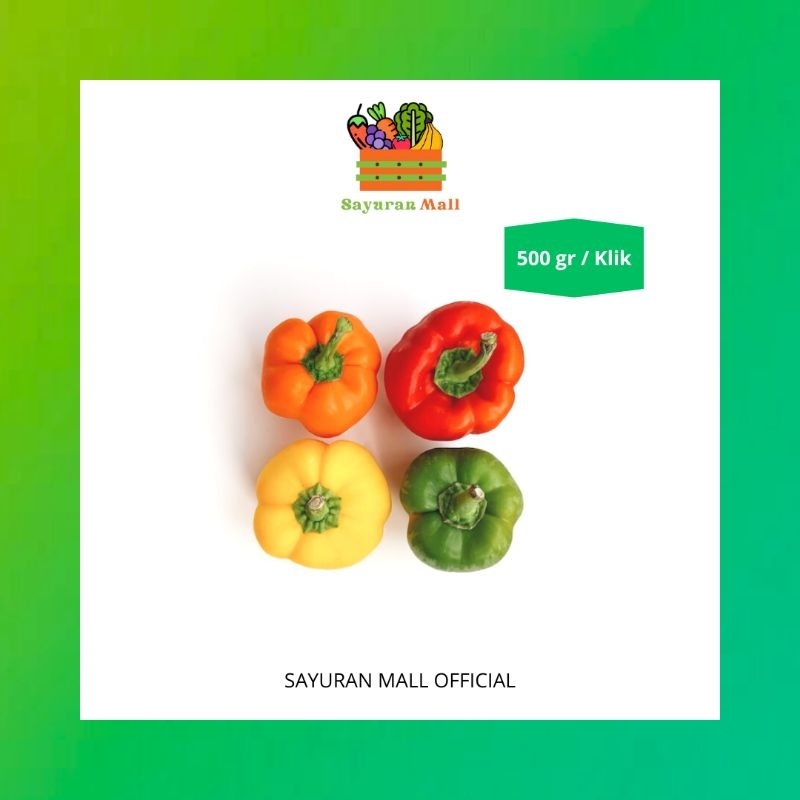 500gr Paprika (Campur) | Buah Segar | SAYURANMALL