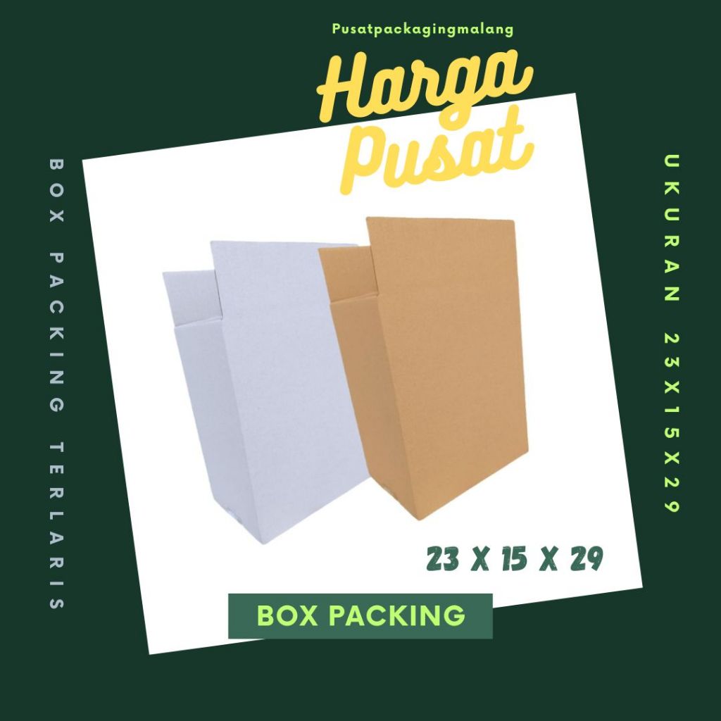 

Box Packing 23x15x29 Kardus A1 Karton Dus Kotak Kemasan Sparepart Jamu Madu Assesoris Souvenir Olshop