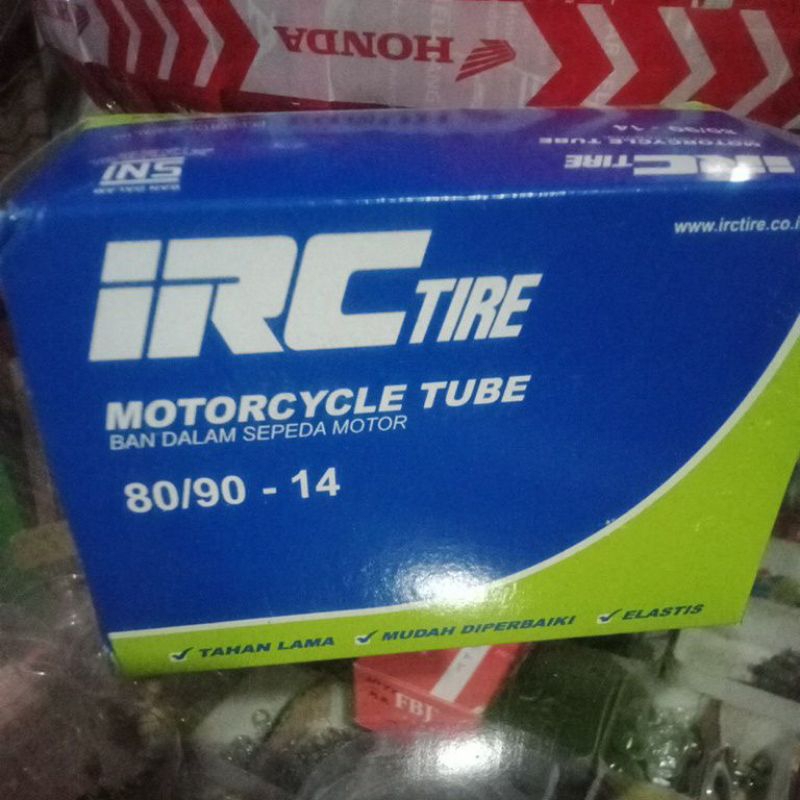 BAN DALAM  IRC 80/90.14 BAN DALAM MOTOR BEAT,VARIO,SCOOPY,MIO DAN LAIN LAIN.