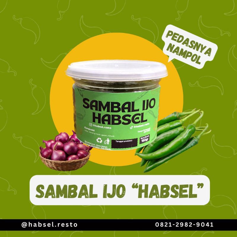 Sambal Habsel - Sambal Ijo Ayam Penyet