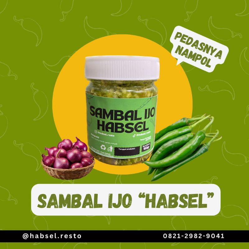 

Sambal Habsel - Sambal Ijo Ayam Penyet 100gr