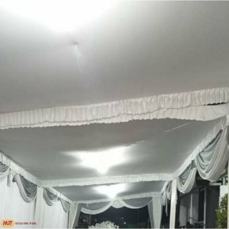 Plafon Tenda Model Datar - Atap Tenda Datar - Plafon Tenda Dekorasi